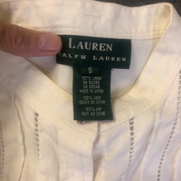 Ralph Lauren 100% Linen Blouse - Picture 2 of 5
